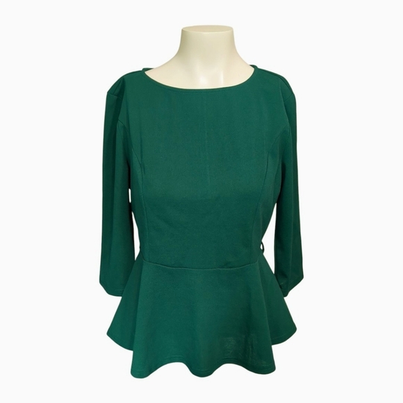 Allegra K Peplum A-Line Tunic Blouse - Picture 5 of 5